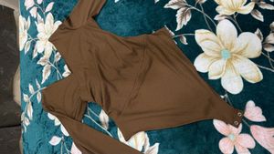 Chic Brown Long Sleeve bodysuit