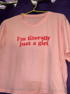 “I’m Just A Girl” Crop Top For Women
