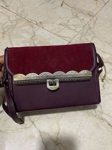 Maroon Hand Purse