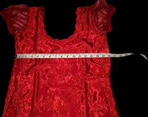 RED EMBROIDERED KURTA