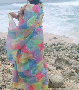 Colorful Abstract Saree