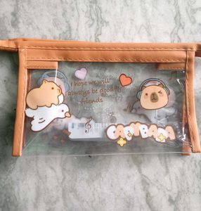 Transparent Pencil Case 🤎🤎🐻