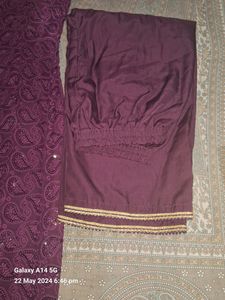 Purple Kurta Set Wid Dupatta 💜
