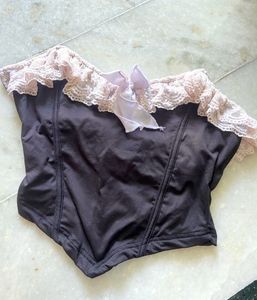 BLACK CORSET TOP