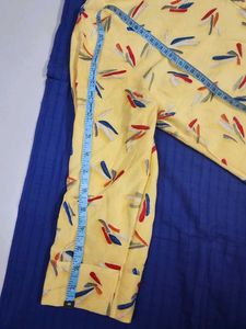 Printed Yellow Kurta