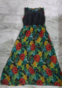 Floral Kurta Cum Frock