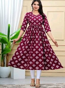 Anarkali Kurti For Women Printed