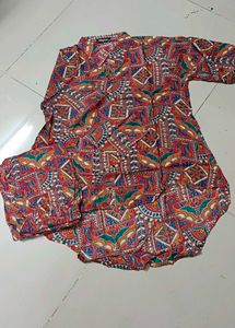 Red Pattren Co-ords Set