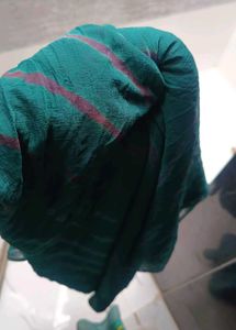 Green Chiffon Laheriya Saree