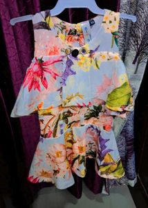 Baby Girls Printed Middi Dress