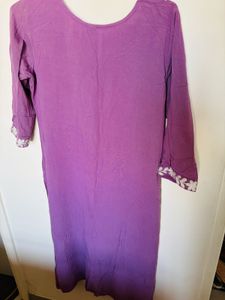 Embroidered Purple Kurta