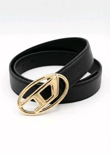 Diesel Black Leather Belt