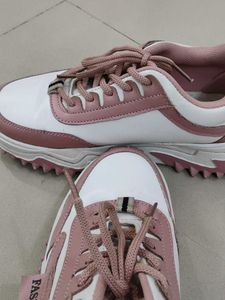 Pink &amp; White Fashion Sneakers