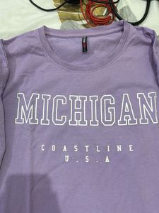 Michigan Graphic Oversized Unisex Tee
