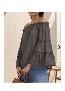 Shein Off-the-Shoulder Ruffle Top