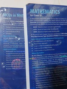 R.D. Sharma Class IX Mathematics Books