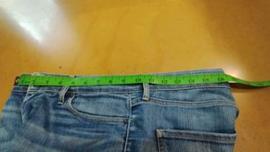One Single Piece Of Levis denim frayed shorts