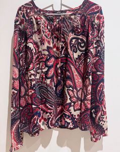 Paisley Print Blouse