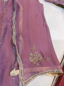 Mauve Embellished Salwar Kameez