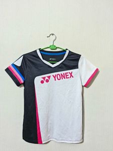 YONEX BADMINTON TSHIRT ( black Pink White )