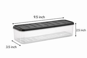Set of 6 Transparent Storage Containers (New)