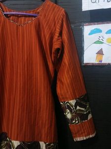 Red Orange Churidar