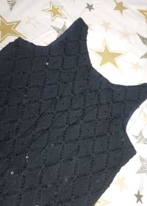 Black Kurti with Sequins