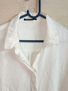 Ladies Formal Shirts Top Full-sleeve White