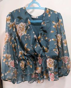 Floral Print Crop Top