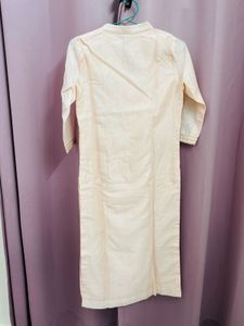 Peach Kurta Set With Plazzo And Duppatta