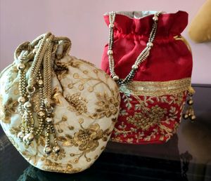 Begamjaan Designer Potli Bag ComboOffer/N With Tag
