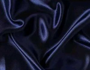 Navy Blue Satin Fabric 5 mtr