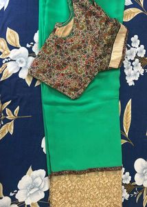 Saree With Designer Blouse
