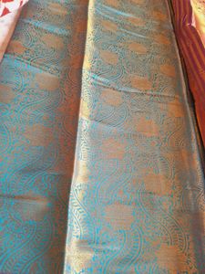 Blue &amp; Purple Kanjivaram Silk Saree