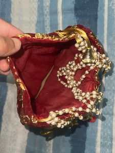 Red Wedding Batwa | Party Clutch