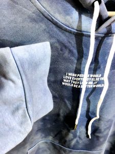 💥BUY1GET1💥 imported blue tie-dye or crystal wash hoodie