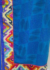 Blue Printed Saree