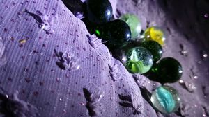 Vintage Glass Marbles - Set of 8