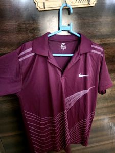 Nike Purple Graphic Polo Shirt