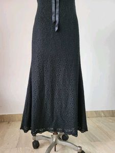 Black Lace Gown