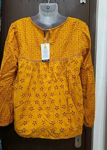 Yellow Floral Top