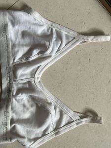 White Basic Bra