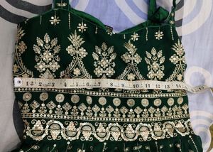 Beautiful Dark Green Sharara💚