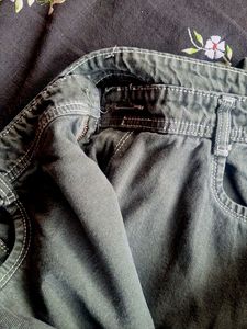 Olive Green Denim