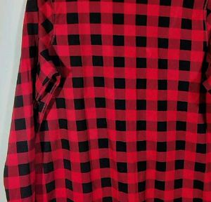 RED AND BLACK CHECKED DRESS