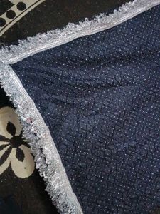 viral lace(silver) saree New with free🎁