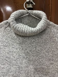 Gray Turtleneck Classy Top