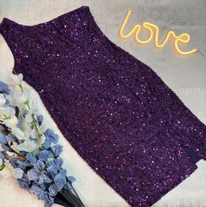Sparkling Purple Party Dress