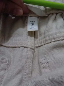 Beige Casual Pants