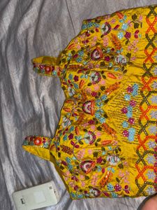 Charming Yellow Ethnic Dress Haldi